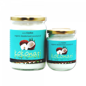 Kokonati Organic Steam Deodorized Coconut oil for cooking glass jars
