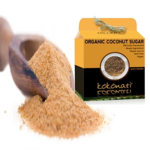 Kokonati coconut sugar with spoon