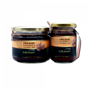 Kokonati Organic woodapple and coconut jam glass jars