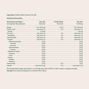 Konjac Spaghetti Nutritional Information