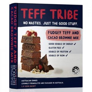 Fudgey Teff and Cacao Brownie mix 320g Pack