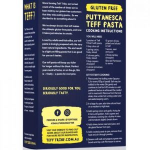 History and how to make Gluten -free Teff Fusilli pasta