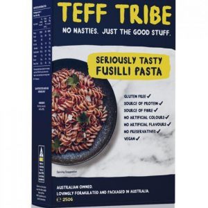 Gluten-free Teff Fusilli Pasta pack 250g