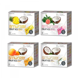 SMOOZE Coconut & fruit ice flavours coconut, Pineapple, Guava and Mango