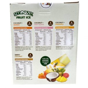 Nutrition Information SMOOZE COCONTU and FRUIT ICE