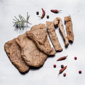 Fake meat. Meat analogue (also called alternative, substitute, mock, faux, imitation, vegetarian, vegan) meat. Wheat gluten, also called seitan, mianjin, milgogi, gluten meat.