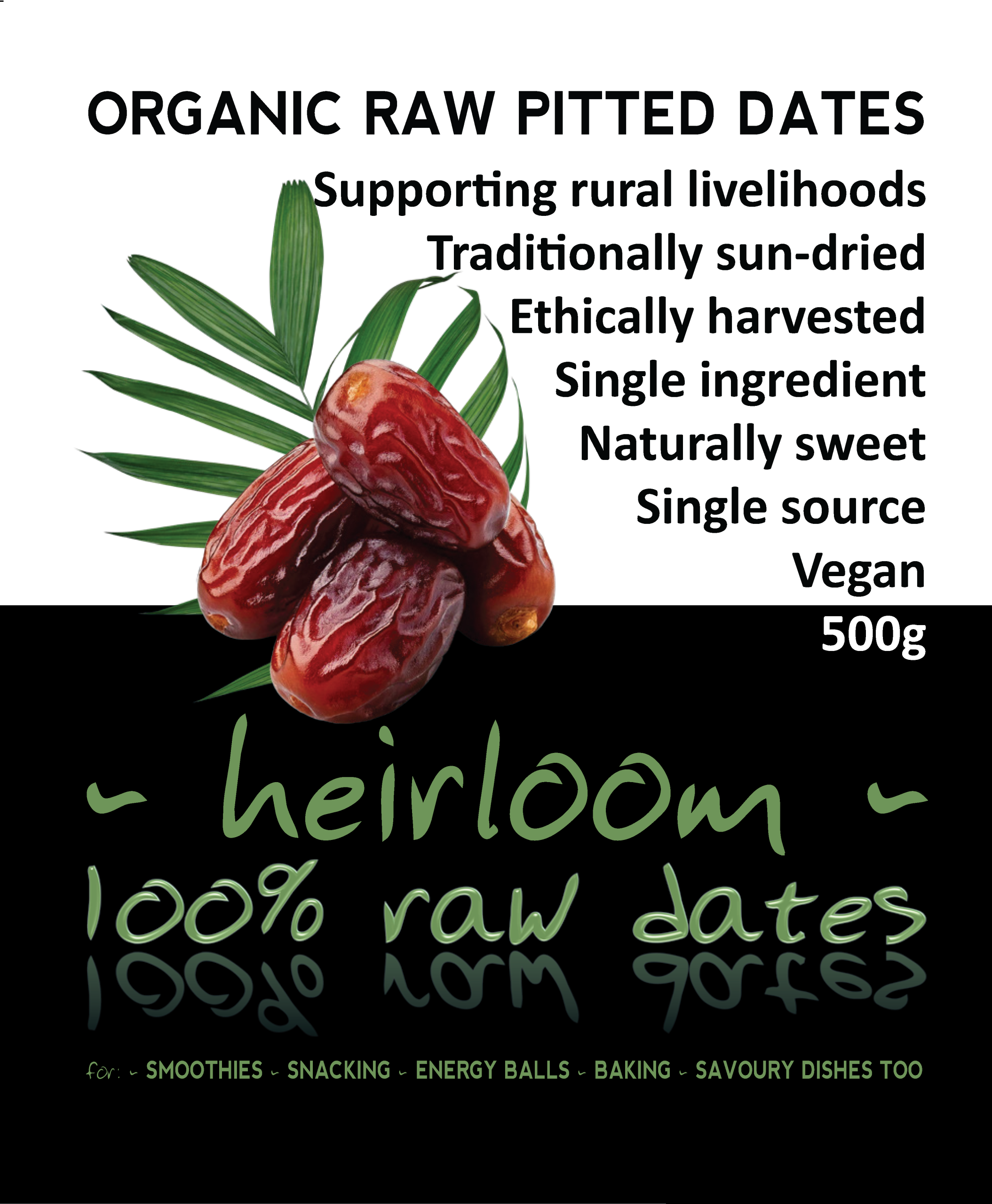 Organic Pitted Dates 500g