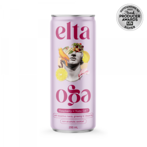 Alcohol free Gin & Tonic Raspberry and Yuzu