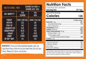 Nutrition Information Vegan Plant-based mexican mince