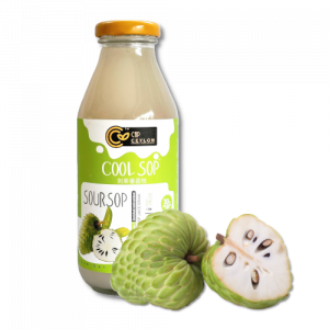 Organic Soursop juice 370ml with fruit pieces