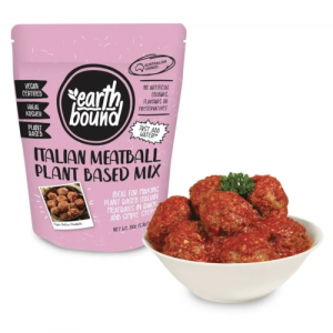 Vegan Plant-based Italian meatball prepared and served