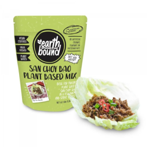 Vegan Plant-based San choy Bao prepared with lettuce and served