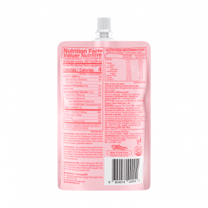 Lychee Drinkable Konjac Jelly Back of Pack with Nutritional Information