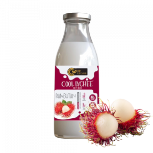 Organic Lychee juice 370ml glass bottle