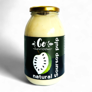 Natural Soursop pulp in glass bottle 790ml