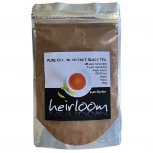front of instant tea powder
