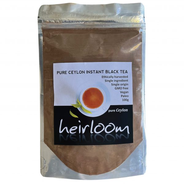 front of instant tea powder