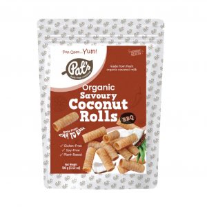 Pats Organic Savoury Coconut rolls bbq