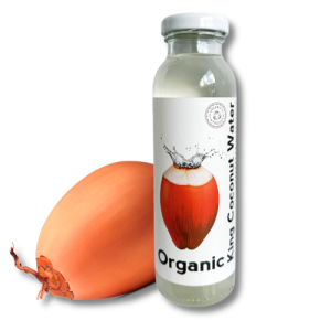 Organic King Coconut Water 250ml glass bottle