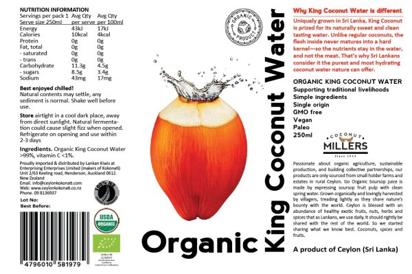 Organic King Coconut Water