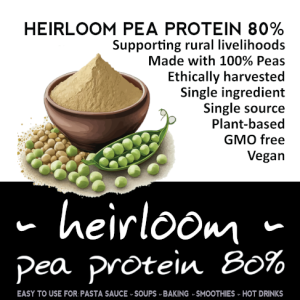 HEIRLOOM Pea Protein (80%) powder 250g
